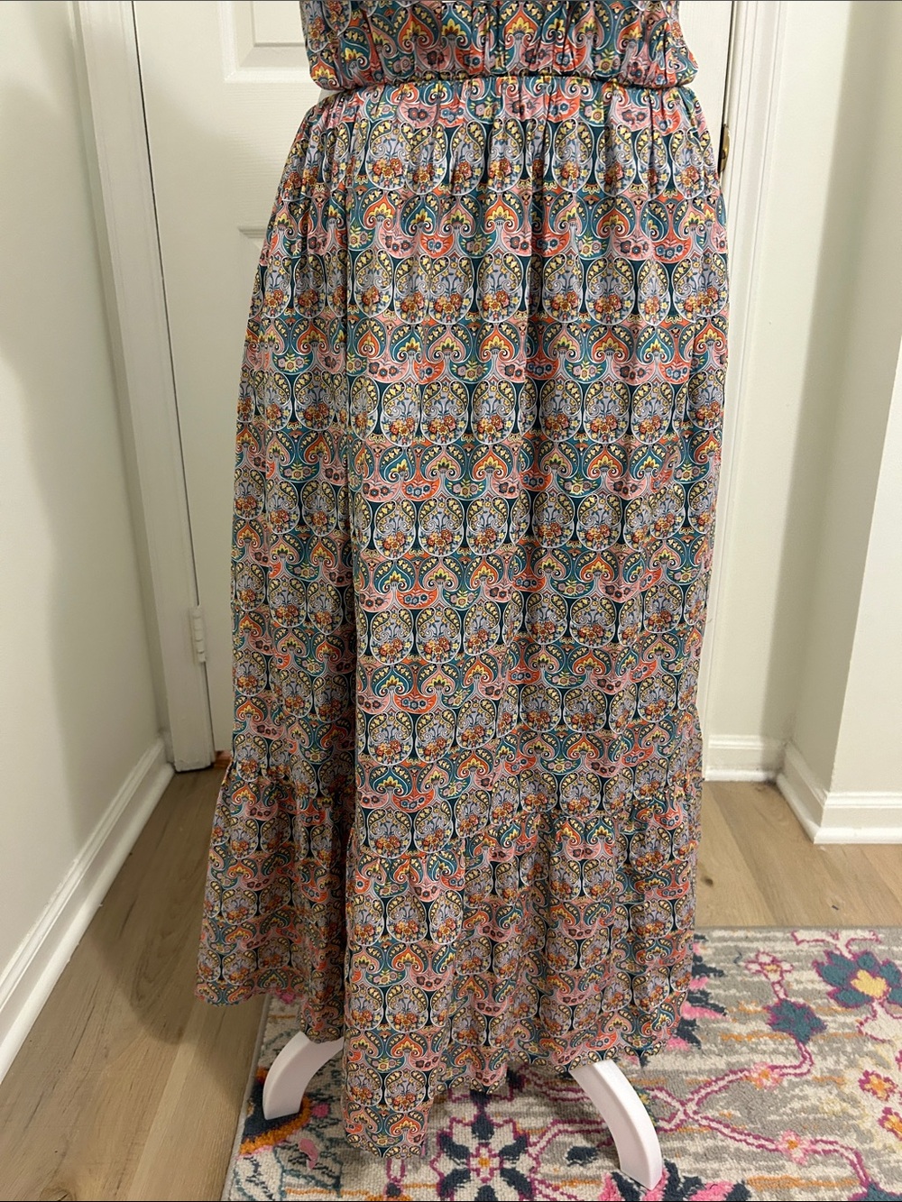 J. Crew Crew Liberty Side Cutout Dress In Giorga Duke Print Size 8 Style# BG128 - Picture 7 of 12